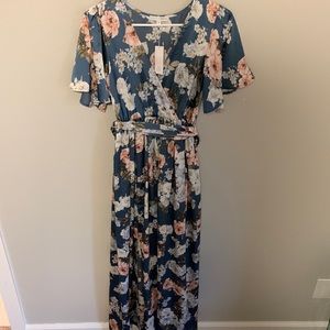 Floral satin Baltic Born dress. New with tags